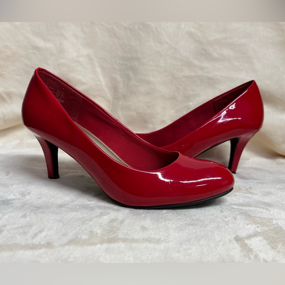 Red Patent Leather Pumps